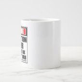 Warnung: Gewinner hart am Arbeitsplatz Jumbo-Tasse (Vorderseite)