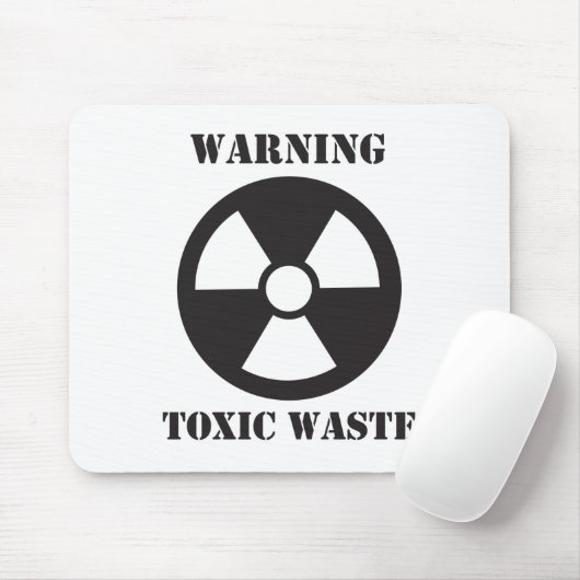Warnung - giftiger Abfallstoff Mousepad (Mit Mouse)