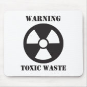 Warnung - giftiger Abfallstoff Mousepad (Vorne)