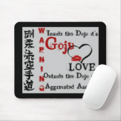Warnung Goju Ryu Karate Do Kanji Mousepad (Mit Mouse)
