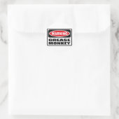 Warnung GREASE MONKEY Sticker (Tasche)