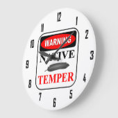 WARNUNG GROßE WANDUHR (Winkel)