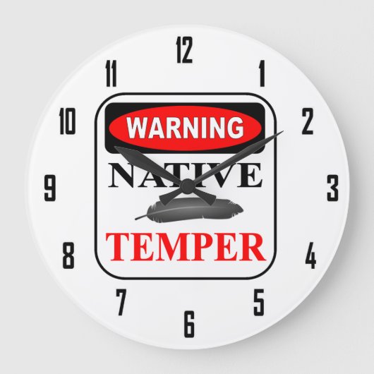 WARNUNG GROßE WANDUHR (Vorderseite)