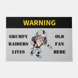 Warnung Grumpy Old Raiders Fan lebt hier Fußmatte