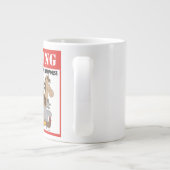 Warnung: Haustiere verursachen extremes Glück Jumbo-Tasse (Rückseite)