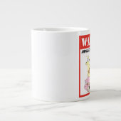 Warnung: Haustiere verursachen extremes Glück Jumbo-Tasse (Vorderseite)