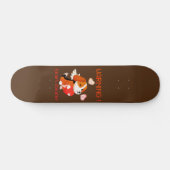 WARNUNG... HERZSTEALER niedlicher Hund Valentinsta Skateboard (Horizontal)