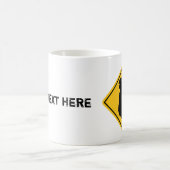 Warnung; Hochnäsig! Kaffeetasse (Mittel)