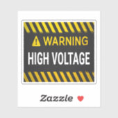 Warnung hoher Spannung Aufkleber (Blatt)