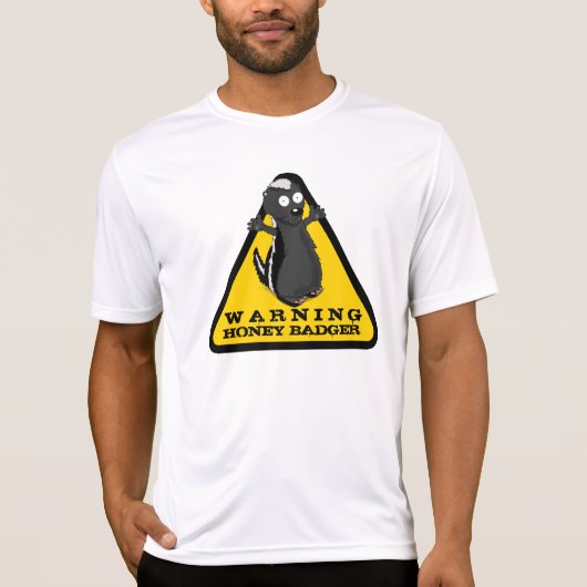 Warnung HONEY BADGER! T-Shirt (Vorderseite)
