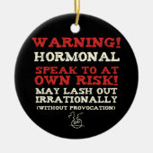 Warnung! Hormonal Keramikornament (Vorne)