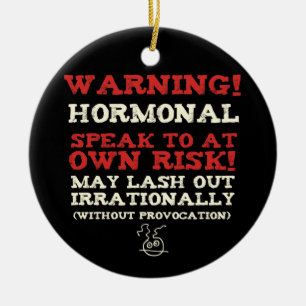 Warnung! Hormonal Keramikornament