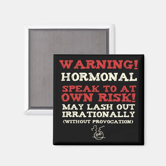 Warnung! Hormonal Magnet (Vorderseite/Rückseite)