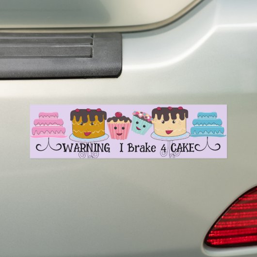 WARNUNG I Bremse für ZUCKER! Autoaufkleber (Auf Auto)