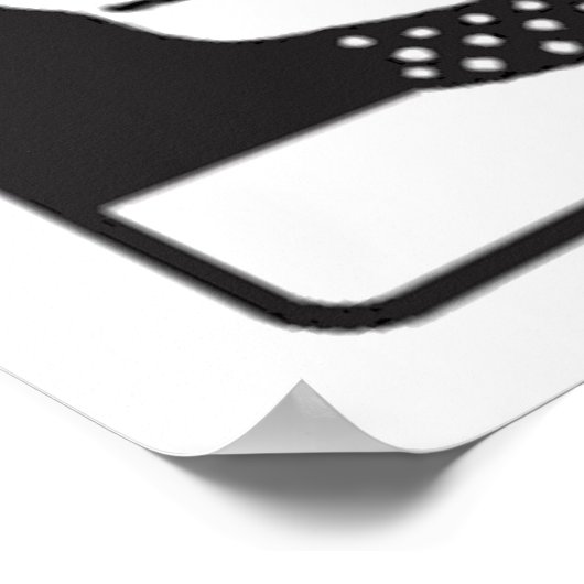 Warnung - I Don't Dial 911 - Plakatunterschrift Poster (Ecke)