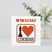 Warnung! I Liebe Schach (Stehend Vorderseite)