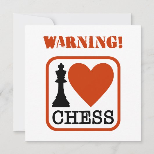 Warnung! I Liebe Schach (Vorderseite)