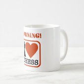 Warnung! I Liebe Schach Kaffeetasse (VorderseiteRechts)