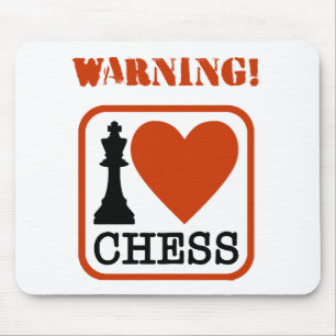 Warnung! I Liebe Schach Mousepad