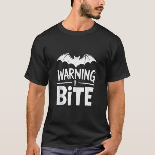Warnung Ich beiße lustige Halloween Spaß Spooky Ba T-Shirt