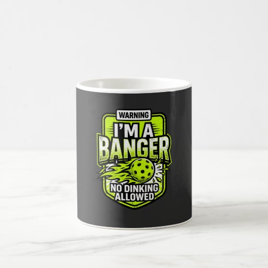 Warnung, ich bin ein Knaller Lustiger Pickleball-B Kaffeetasse (Mittel)