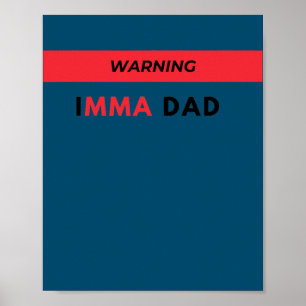WARNUNG ICH BIN EIN LUSTIGER VATER  POSTER