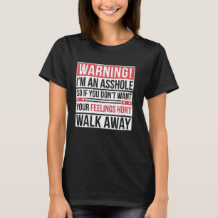 Warnung Ich bin ein lustiges sarkastisches Scherzg T-Shirt