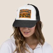 WARNUNG ICH BIN WIE FEUER TRUCKERKAPPE (Beispiel)