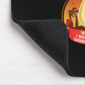 Warnung Ich habe das Getränkepaket gekauft Mousepad (Ecke)