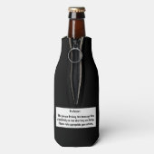 Warnung: Ich habe KEINEN CLUE, was ich tue. Funny Flaschenkühler (Flasche Rückseite)