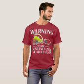 Warnung Ich kann spontan über Fehler sprechen T-Shirt (Vorne ganz)