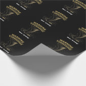 Warnung Ich kann spontan über Tornados sprechen Geschenkpapier (Ecke)