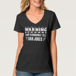 Warnung Ich kann zufällig sagen Vater Jokes Mens V T-Shirt