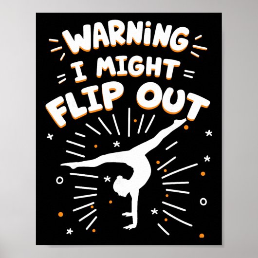 Warnung, ich könnte ausflippen Cheerleaderin Cheer Poster (Vorne)