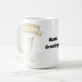 Warnung Ich könnte spontan über Tornados sprechen Kaffeetasse (Vorderseite Links)