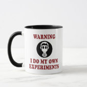 Warnung Ich mache meine eigenen Experimente - Funn Tasse (Links)