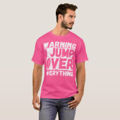 Warnung Ich Springe Über Alles Freerunning Parkour T-Shirt (Vorne ganz)