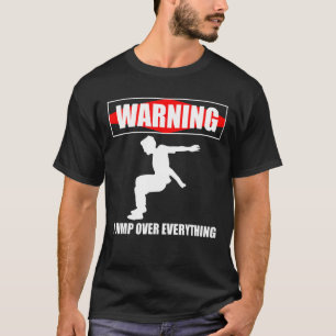 Warnung Ich springe über alles Parkour Runner 2 T-Shirt