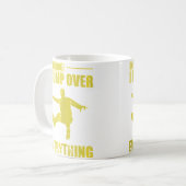 Warnung Ich Springe Über Alles Parkour Sport Kaffeetasse (Vorderseite Links)