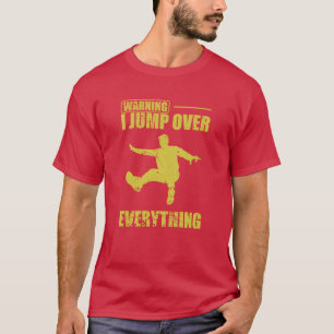 Warnung ich springe über Alles Parkour Sport lusti T-Shirt