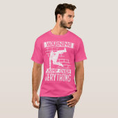 Warnung Ich Springe Über Alles Parkour T-Shirt (Vorne ganz)