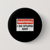 Warnung Ich Studier Lustig Warnung Ich Studier Lus Button (Vorderseite)