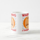 Warnung Ich werfe Dreck  Keramik Künstler  Ton Töp Kaffeetasse (Mittel)