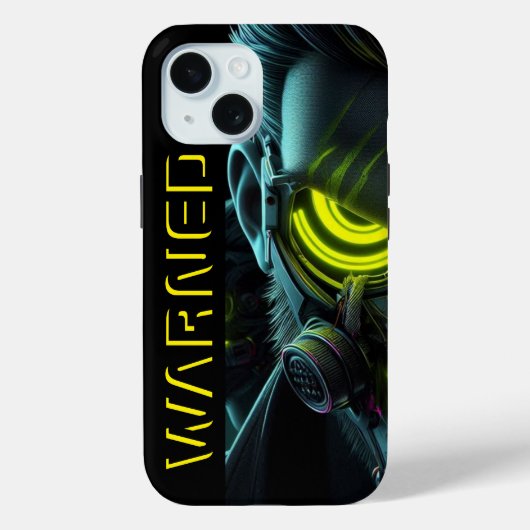 Warnung in Neon: Bold Trendy Phone Case/iPhone 15 Case-Mate iPhone Hülle (Rückseite)