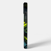 Warnung in Neon: Bold Trendy Phone Case/iPhone 15 Case-Mate iPhone Hülle (Rückseite / Links)