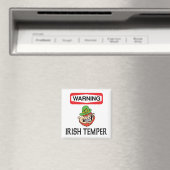 Warnung Irish Temper Magnet (In Situ (Geschirrspüler))