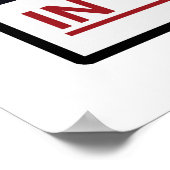 Warnung Junggeselinnen-Abschied im Gange Poster (Ecke)