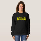 Warnung Junggesellenabschied im Gange Junggeselle Sweatshirt (Vorne ganz)