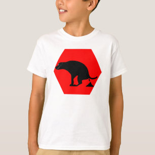 Warnung Kackend Hund T-Shirt