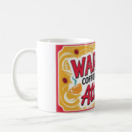 Warnung: Kaffee kann eine Einstellung verursachen Kaffeetasse